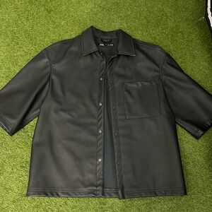 Zara Leather Mens Top